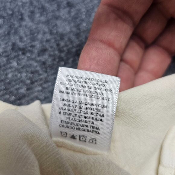 Nat Nast Men’s Button-Up Shirt Silk blend Short Sleeve White Cream Sz XL - Picture 6 of 10